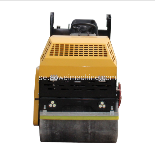 Mini billigt 2 ton mekanisk enhet Dubbel trumma Vibrerande Mini Road Roller Compactor